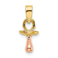 14k Two-Tone 3-D Pacifier Charm-K9103