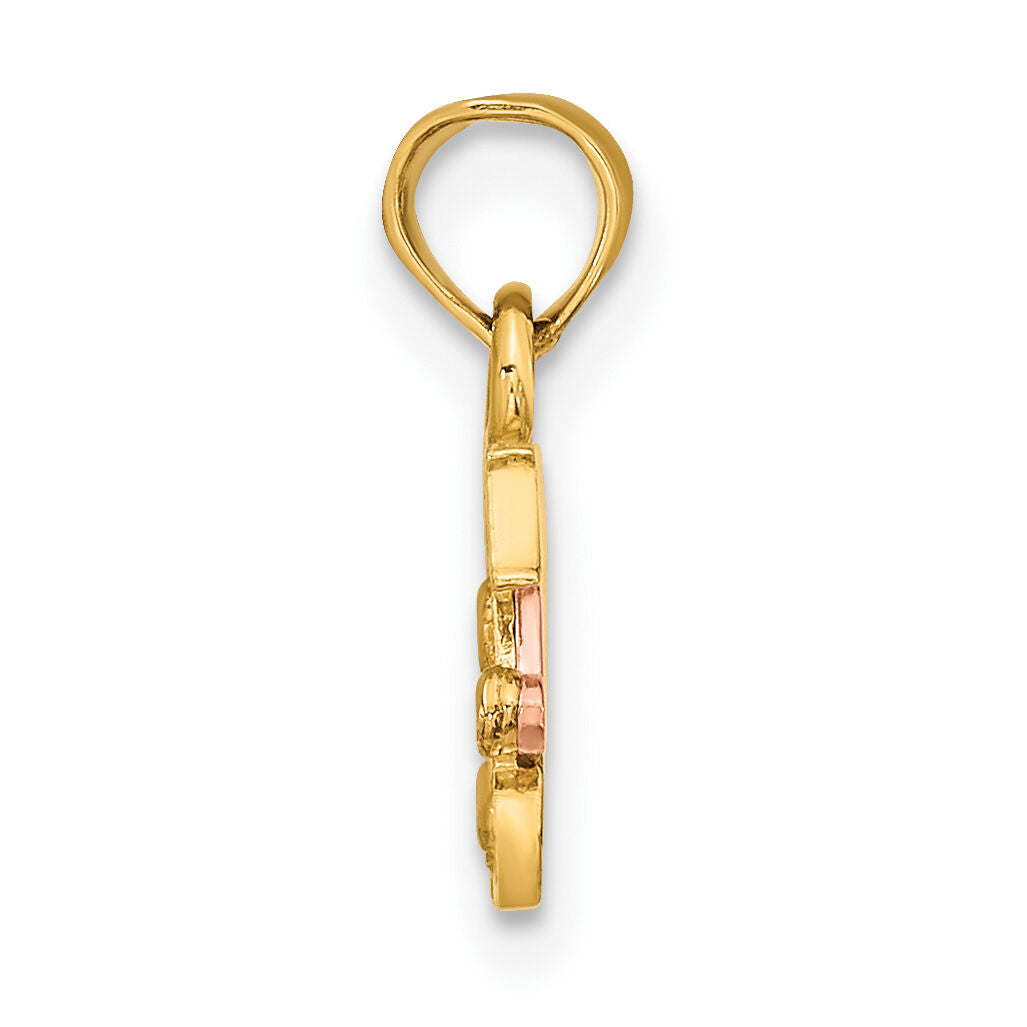 14k Two-Tone DADDY'S LITTLE GIRL Charm-K9111