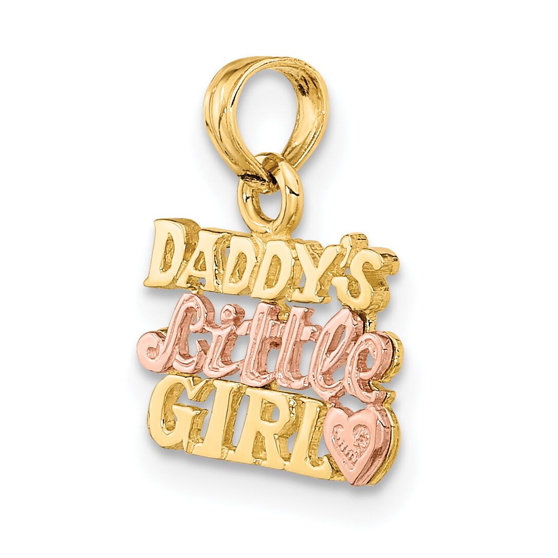 14k Two-Tone DADDY'S LITTLE GIRL Charm-K9111