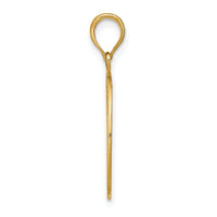 14K w/Rhodium D/C Filigree Round Charm-K9125