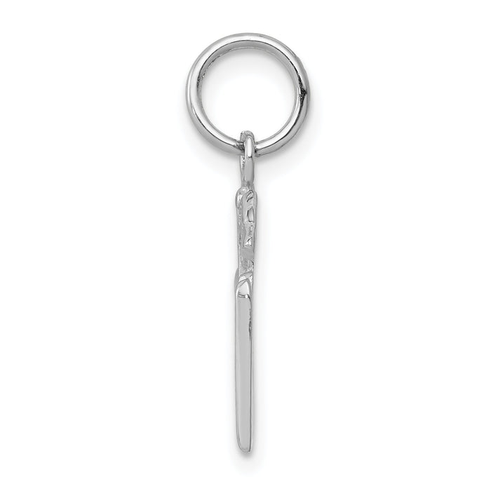 14k White Gold RN Charm-K913