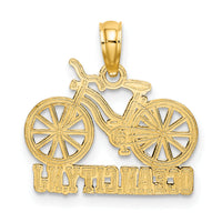14k with White Rhodium OCEAN CITY, NJ Bicycle Charm-K9139