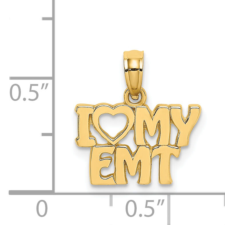 14k I LOVE MY EMT Charm-K917
