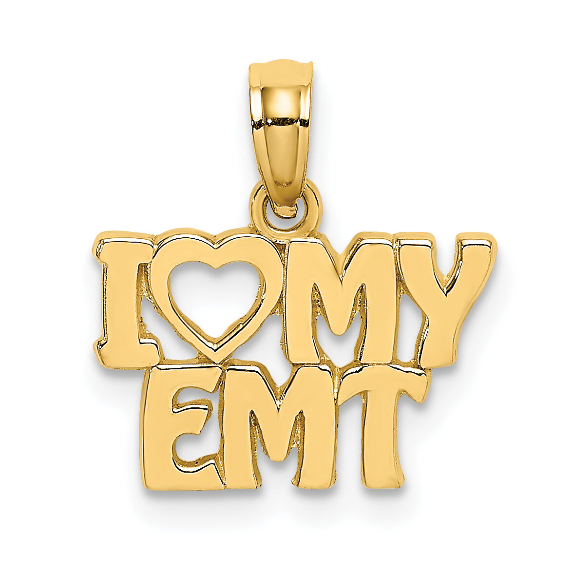 14k I LOVE MY EMT Charm-K917