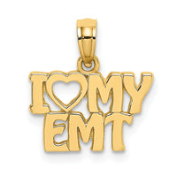 14k I LOVE MY EMT Charm-K917