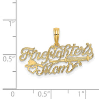 14k FIREFIGHTER'S MOM Charm-K919