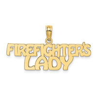 14k FIREFIGHTER'S LADY Charm-K921
