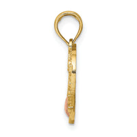 14k Two-Tone Heart w/ #1 MOTHER Charm-K9211
