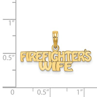 14k FIREFIGHTER'S WIFE Charm-K922