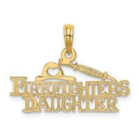 14k FIREFIGHTER'S DAUGHTER Charm-K923