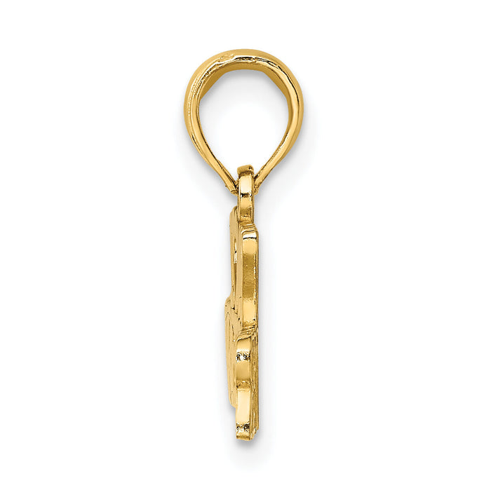 14k I LOVE MY FIREFIGHTER Charm-K924