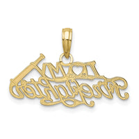 14k I LOVE MY FIREFIGHTER Charm-K925