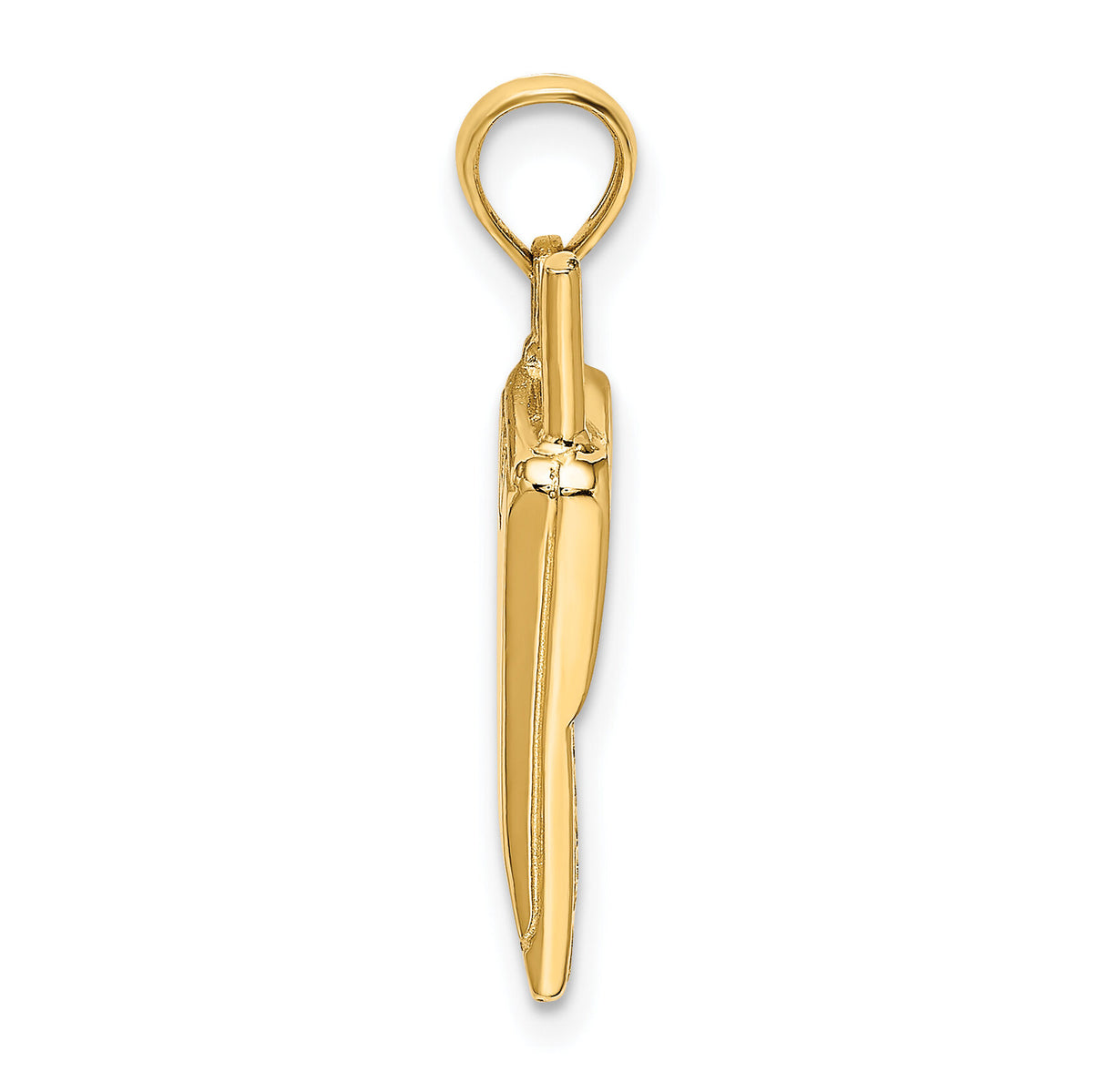 14K w/ Rhodium 3-D Cell Phone Charm-K9283