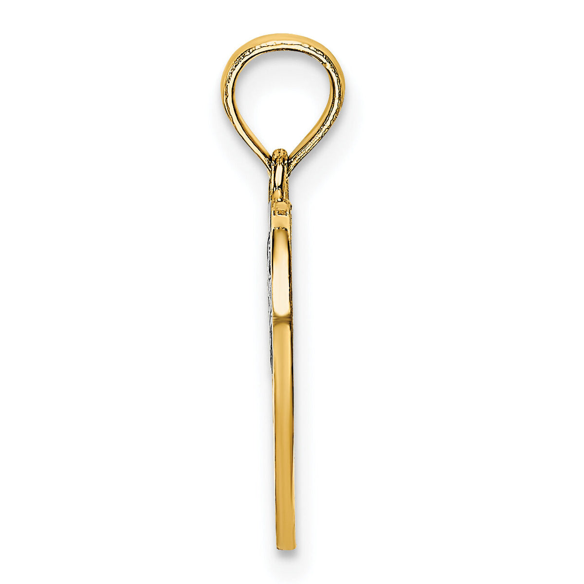 14k w/Rhodium MOM and Angel Heart Charm-K9310