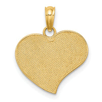 14k w/Rhodium MOM and Angel Heart Charm-K9310