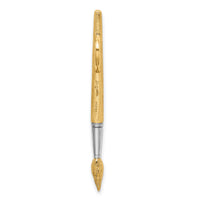 14K w/Rhodium  3-D Water Paint Brush Charm-K9313
