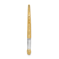 14K w/Rhodium  3-D Oil Paint Brush Charm-K9314