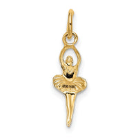 14k Polished Ballerina Charm-K935
