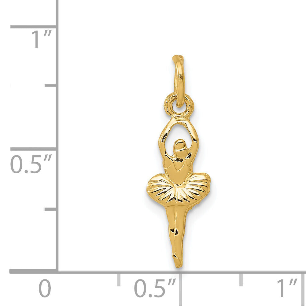 14k Polished Ballerina Charm-K935
