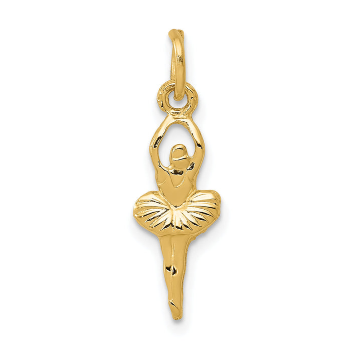 14k Polished Ballerina Charm-K935