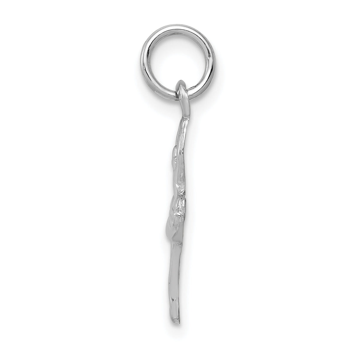 14k White Gold Ballerina Charm-K936