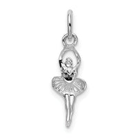 14k White Gold Ballerina Charm-K936