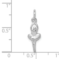 14k White Gold Ballerina Charm-K936