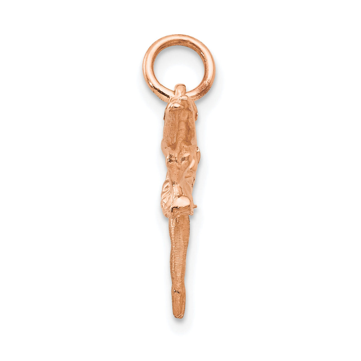 14K Rose Gold Polished 3-D Ballerina Charm-K940