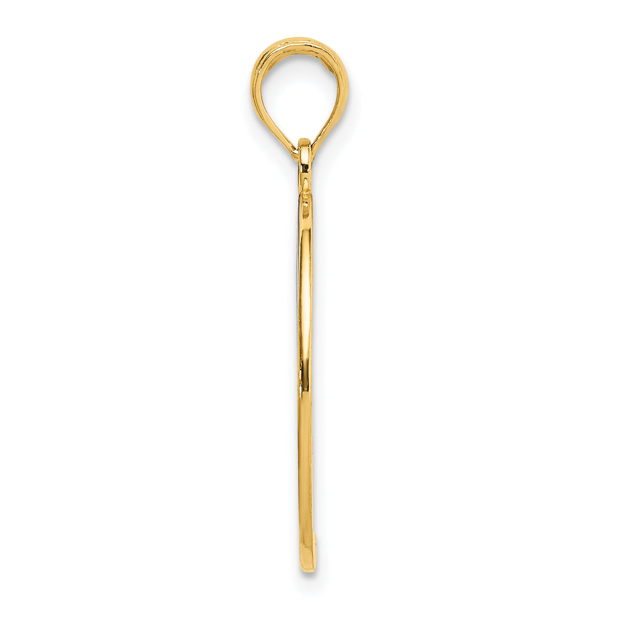 14k w/Rhodium YOU ARE MY SUNSHINE Cut-out Sun Charm-K9400