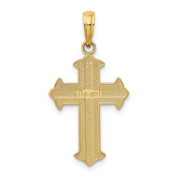 14K w/ Rhodium D/C Cross Charm-K9421