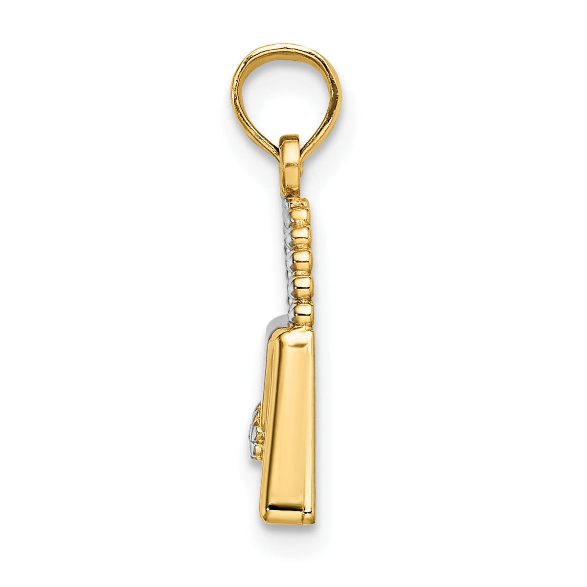 14K W/ Rhodium Purse Charm-K9445