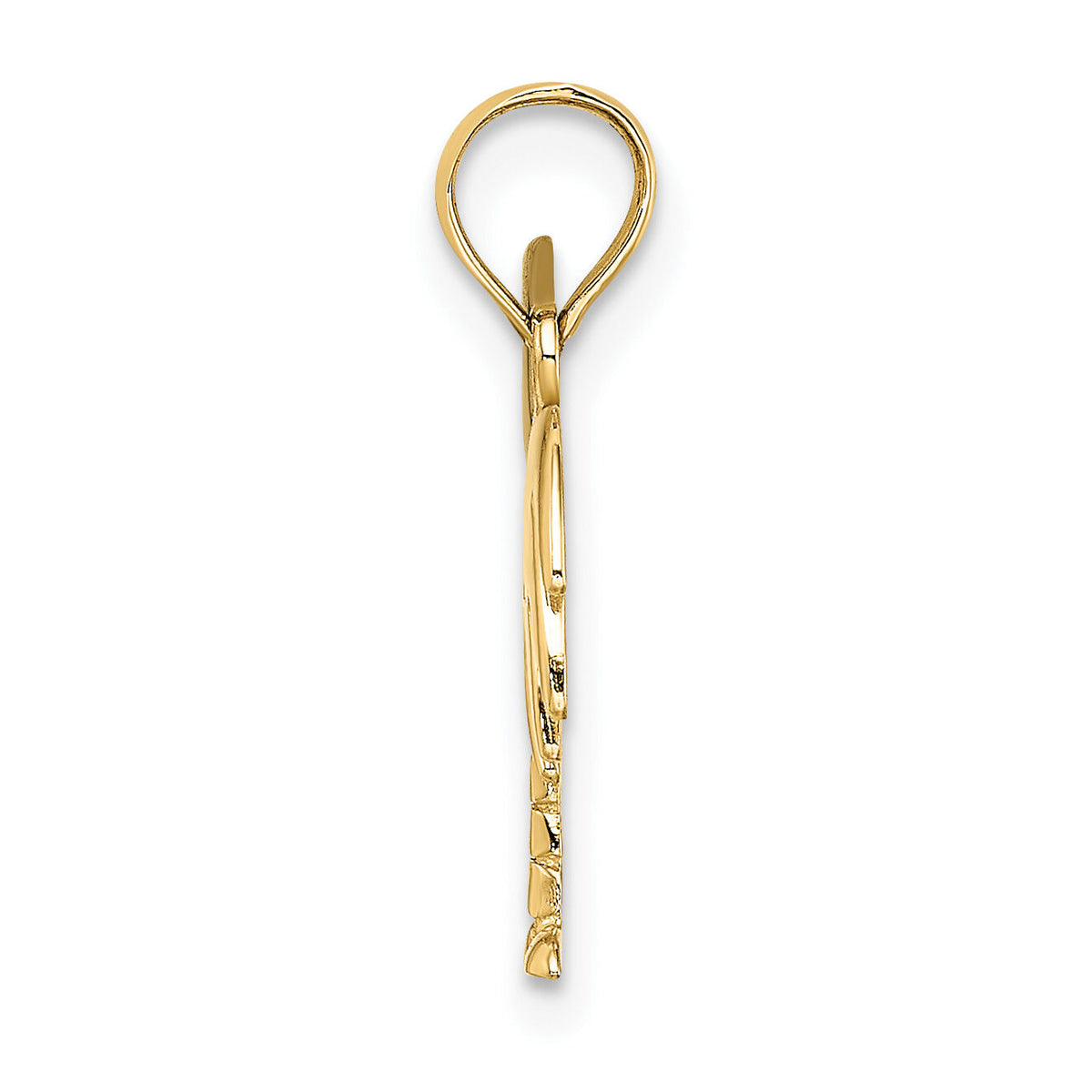 14K w/ Rhodium Charleston Palm Tree Charm-K9455