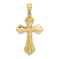 14K w/ Rhodium and D/C Reversible Cross Charm-K9466