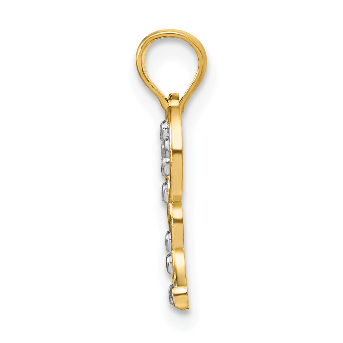 14k w/ Rhodium Butterfly Charm-K9476