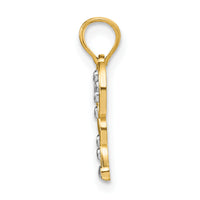 14k w/ Rhodium Butterfly Charm-K9476