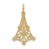 14K w/Rhodium D/C Chandellier Charm-K9510