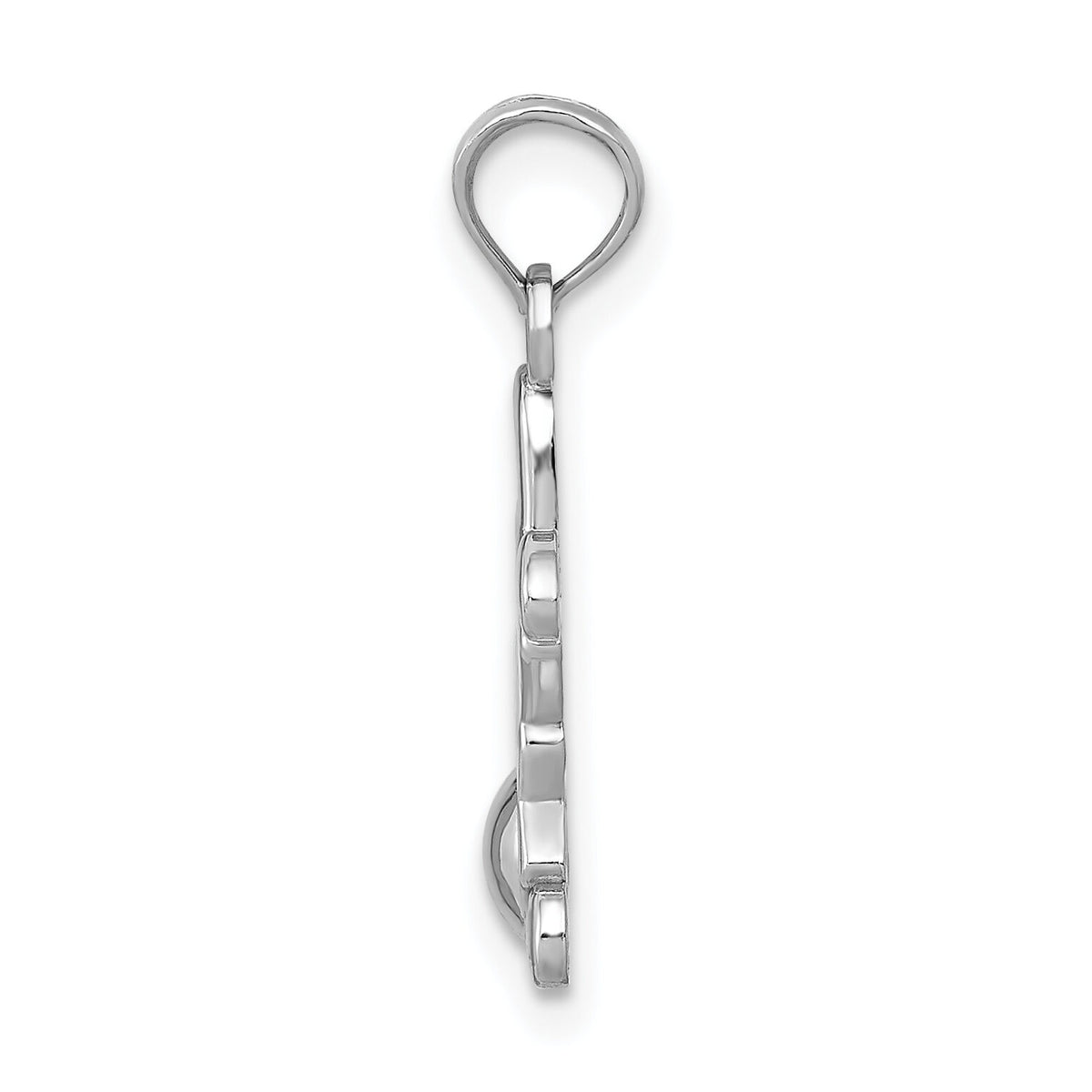 14K White Gold Little Boy Pendant-K9566W