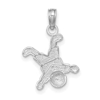 14K White Gold Little Boy Pendant-K9566W