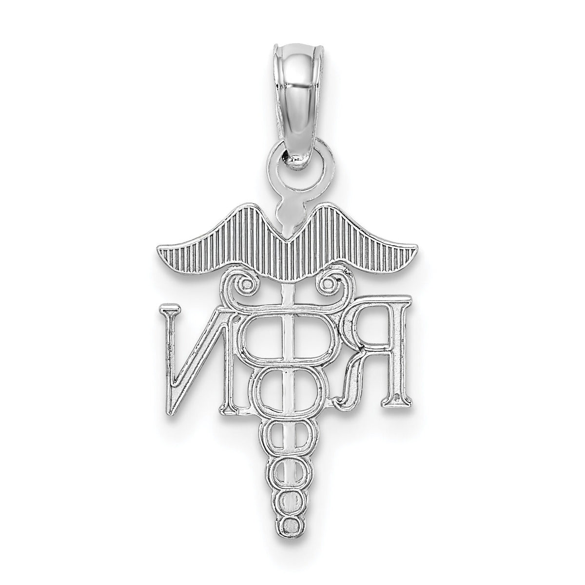 14k White Gold Polished R.N. Pendant-K9575W
