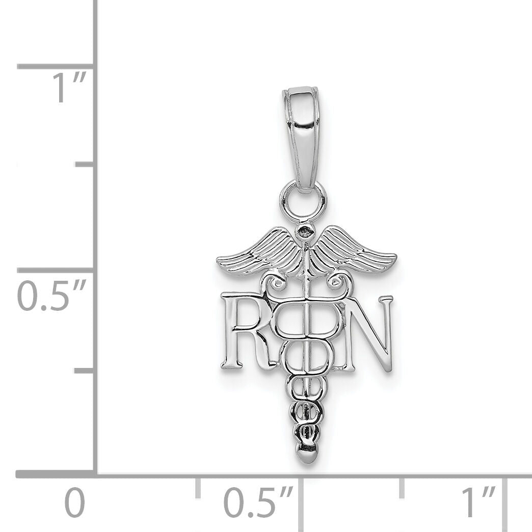 14k White Gold Polished R.N. Pendant-K9575W