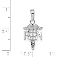 14k White Gold Polished R.N. Pendant-K9575W