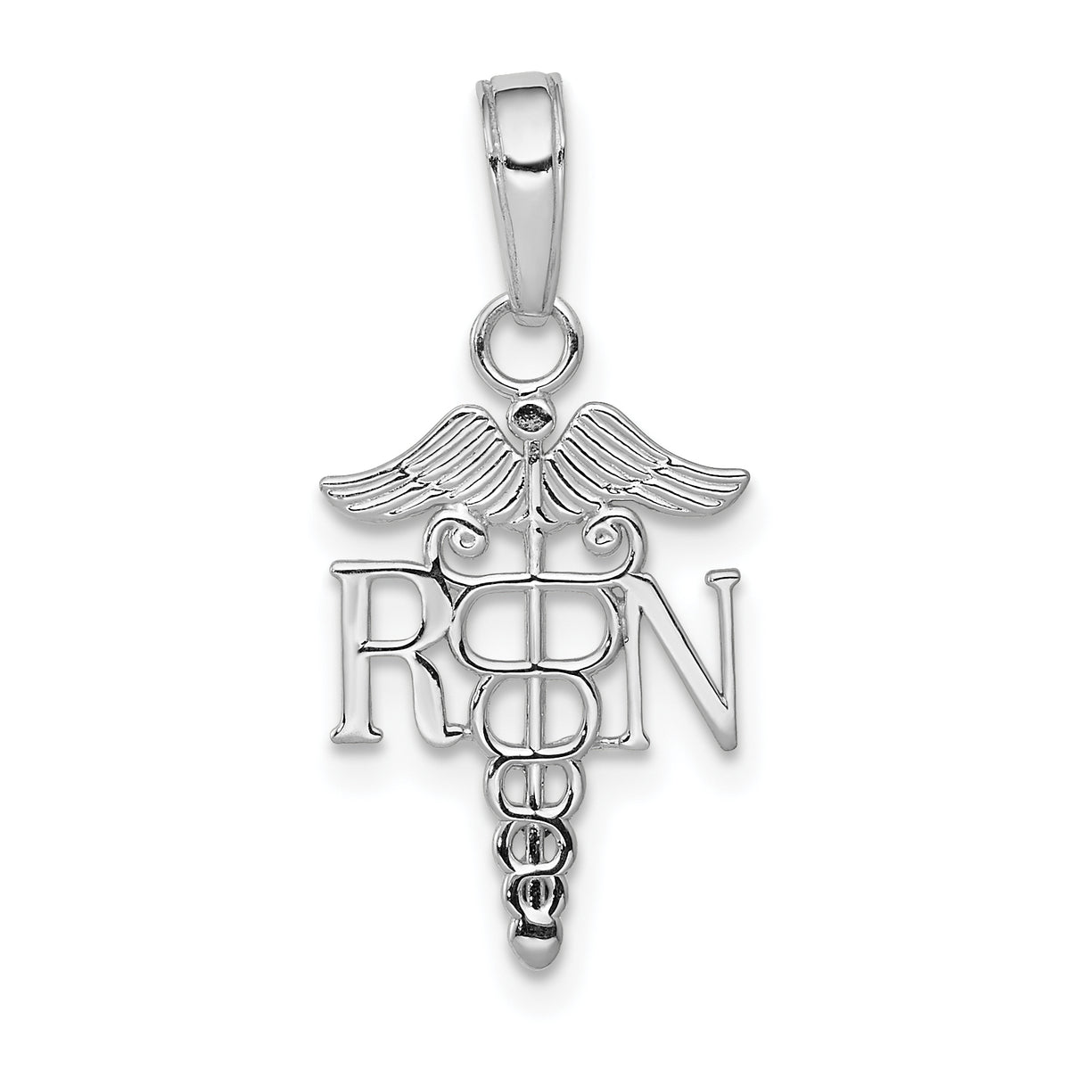 14k White Gold Polished R.N. Pendant-K9575W