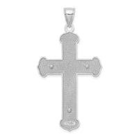 14K White Gold Crucifix Charm-K9584W