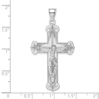 14K White Gold Crucifix Charm-K9584W
