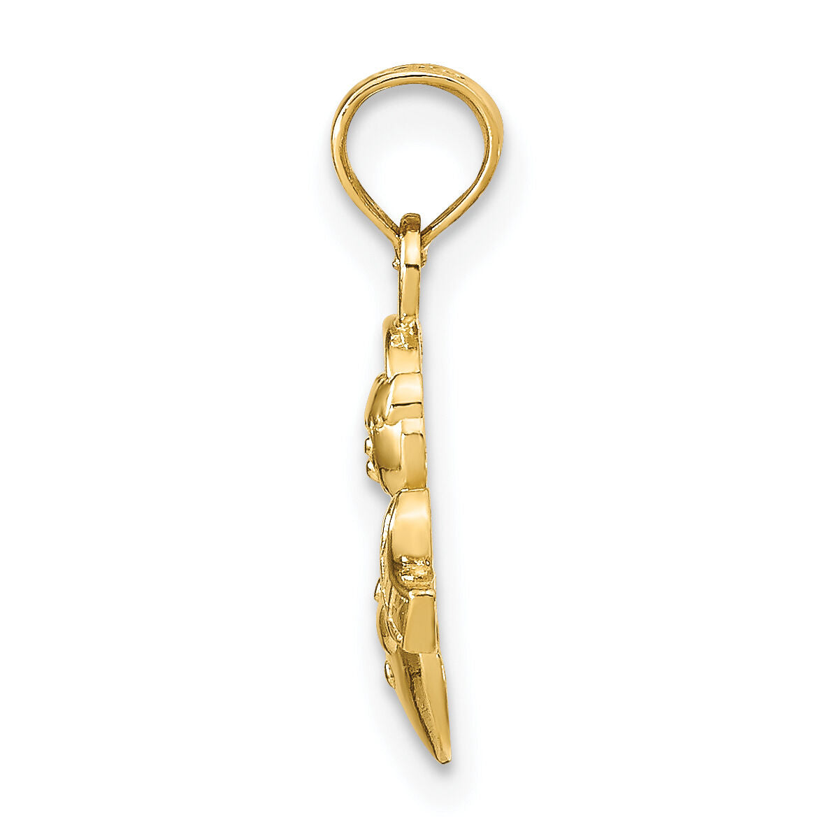 14K Snowman Pendant-K9587