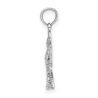 14k White Gold Angel Pendant-K9592W