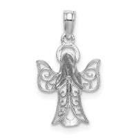 14k White Gold Angel Pendant-K9592W