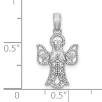 14k White Gold Angel Pendant-K9592W