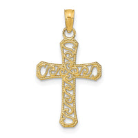 14k Fancy Cross Pendant-K9593