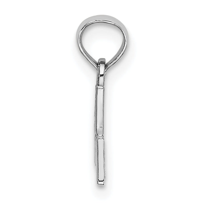 14K White Gold #1 MOM Charm-K9595W